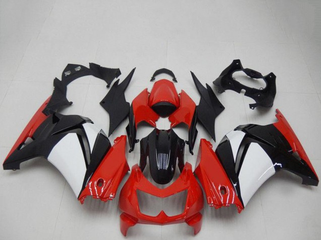 Carenado Moto Kawasaki EX250 2008-2012 - Rojo Blanco Negro