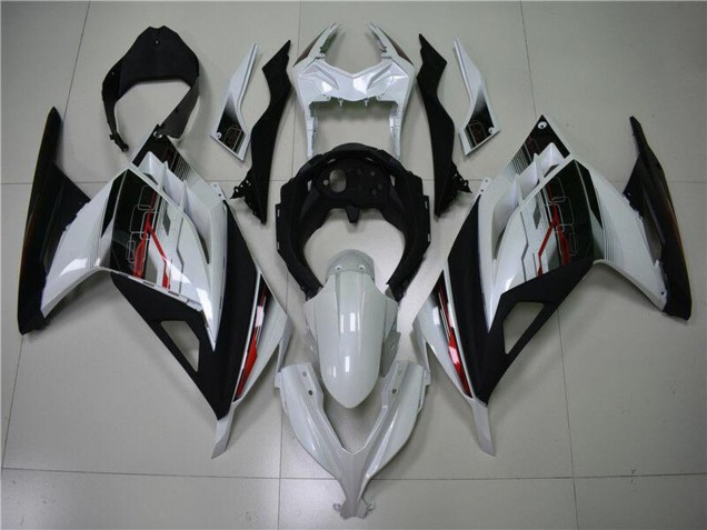 Carenados Moto Kawasaki Ninja 300 EX300R 2013-2024 - Blanco Rojo Negro