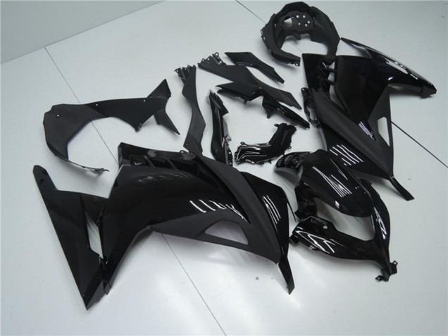 Carenado Moto Kawasaki Ninja 300 EX300R 2013-2024 - Negro Brillante Negro Mate