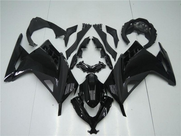 Carenado Moto Kawasaki Ninja 300 EX300R 2013-2024 - Negro Brillante Negro Mate