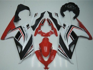 Carenado Moto Kawasaki Ninja 300 EX300R 2013-2024 - Blanco Rojo Negro