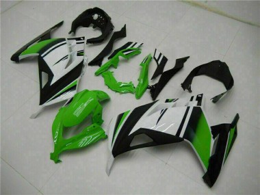 Carenado Moto Kawasaki Ninja 300 EX300R 2013-2024 - Blanco Verde Negro