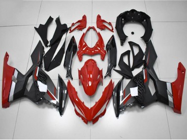 Carenado Moto Kawasaki EX400 2018-2024 - Rojo Gris Negro
