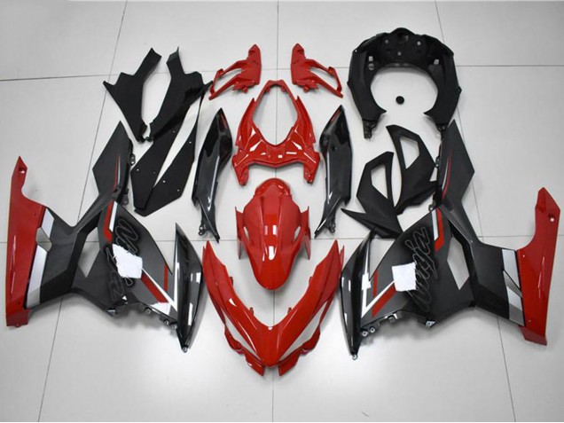 Carenado Moto Kawasaki EX400 2018-2024 - Rojo Gris Negro