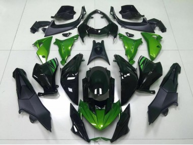 Carenados Moto Kawasaki Z800 2013-2018 - Verde Negro Brillante