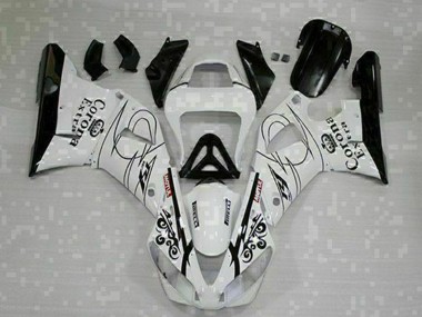 Carenado Moto Yamaha YZF R1 2000-2001 - Blanco Negro Corona Extra