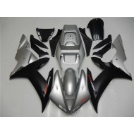 Carenado Moto Yamaha YZF R1 2002-2003 - Plata Negro Mate