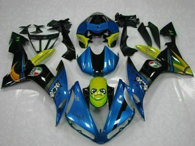 Carenado Moto Yamaha YZF R1 2004-2006 - Azul Amarillo Tiburón
