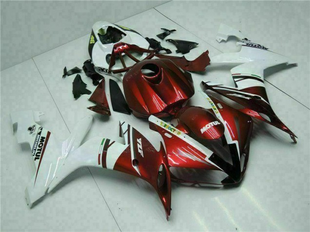 Carenado Moto Yamaha YZF R1 2004-2006 - Blanco Rojo Amarillo Motul 46