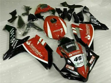 Carenado Moto Yamaha YZF R1 2007-2008 - Rojo Blanco Negro Fimer Santander 46