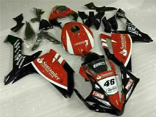 Carenado Moto Yamaha YZF R1 2007-2008 - Rojo Blanco Negro Fimer Santander 46