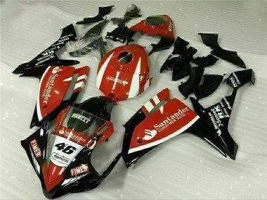 Carenado Moto Yamaha YZF R1 2007-2008 - Rojo Blanco Negro Fimer Santander 46