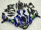 Carenado Moto Yamaha YZF R1 2015-2019 - Azul Plata Negro Verde MoviStar