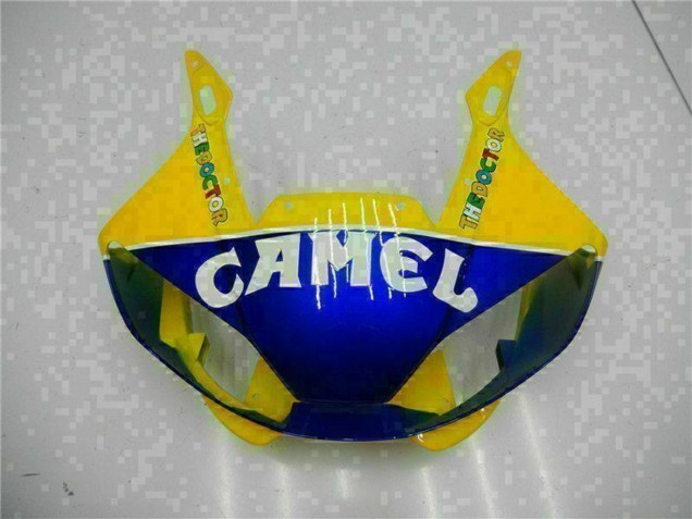 Carenado Moto Yamaha YZF R6 1998-2002 - Amarillo Azul Blanco Camello Motul