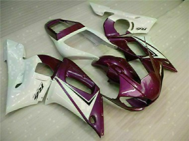 Carenado Moto Yamaha YZF R6 1998-2002 - Blanco Púrpura