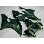 Carenado Moto Yamaha YZF R6 2006-2007 - Negro Brillante Negro Mate Oro Calcomanías
