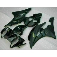 Carenado Moto Yamaha YZF R6 2006-2007 - Negro Brillante Negro Mate Oro Calcomanías
