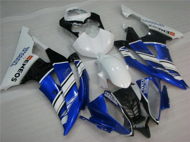 Carenado Moto Yamaha YZF R6 2008-2016 - Blanco Azul Negro ENEOS Semakin Didepan