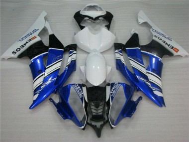 Carenado Moto Yamaha YZF R6 2008-2016 - Blanco Azul Negro ENEOS Semakin Didepan