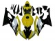 Carenado Moto Yamaha YZF R6 2008-2016 - Amarillo Blanco Negro Brillante