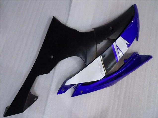 Carenado Moto Yamaha YZF R6 2008-2016 - Blanco Azul Negro Mate