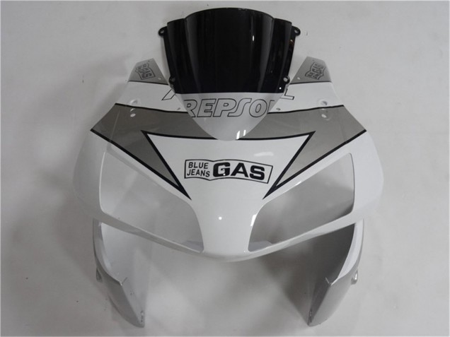 Carenados Moto Honda CBR600RR 2003-2004 - Blanco Plata Negro Repsol