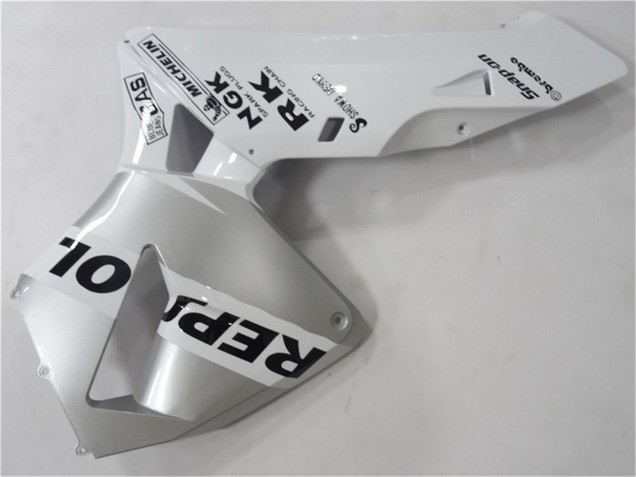 Carenados Moto Honda CBR600RR 2003-2004 - Blanco Plata Negro Repsol