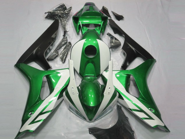 Carenados Moto Honda CBR1000RR 2006-2007 - Verde Blanco Negro Mate