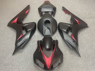 Carenados Moto Honda CBR1000RR 2006-2007 - Negro Mate Rojo