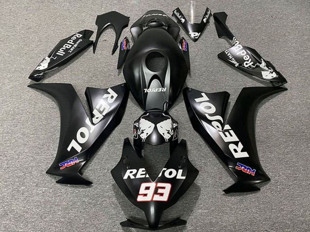 Carenados Moto Honda CBR1000RR 2012-2016 - Negro Mate Blanco Repsol HRC 93