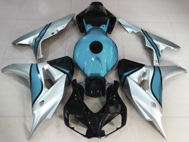 Carenados Moto Honda CBR1000RR 2006-2007 - Plata Azul Claro Negro Brillante