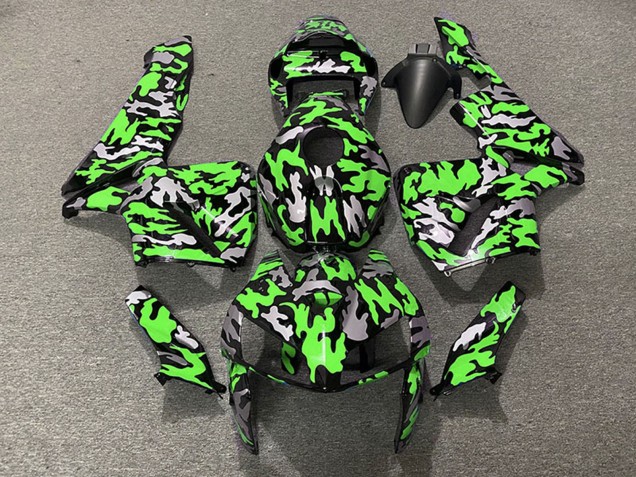 Carenados Moto Honda CBR600RR 2005-2006 - Camouflage Verde