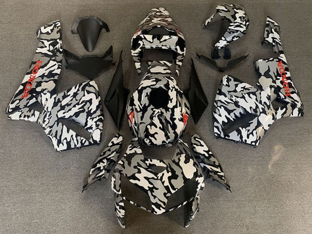 Carenados Moto Honda CBR600RR 2005-2006 - Camouflage Rojo Calcomanías