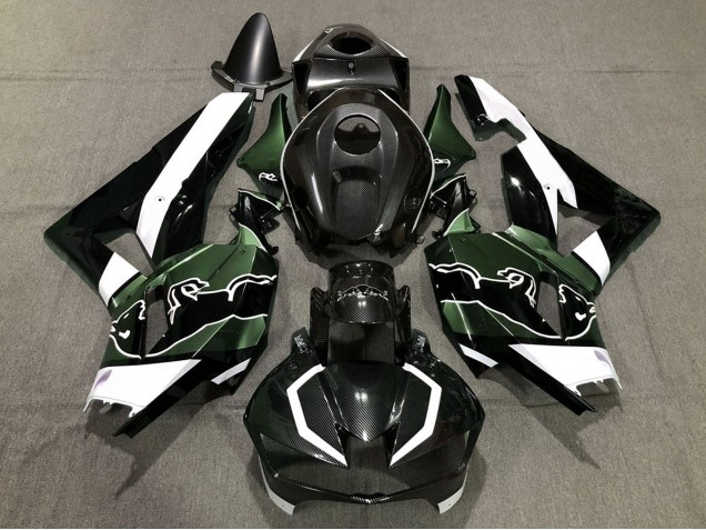 Carenados Moto Honda CBR600RR 2013-2023 - Negro FibraCarbono Blanco Verde Toro