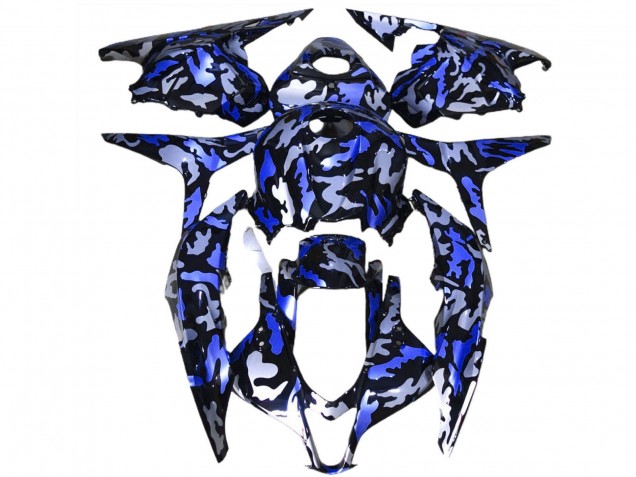 Carenados Moto Honda CBR600RR 2009-2012 - Azul Blanco Camouflage