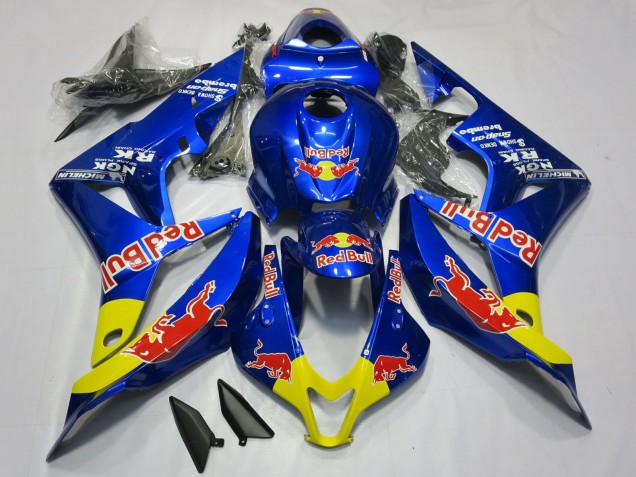 Carenados Moto Honda CBR600RR 2007-2008 - Azul Amarillo Rojo Bull