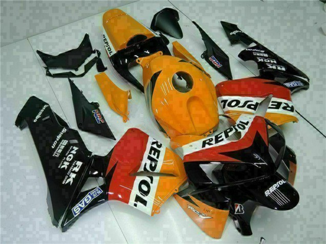 Carenado Moto Honda CBR600RR 2005-2006 - Naranja Blanco Rojo Negro Repsol