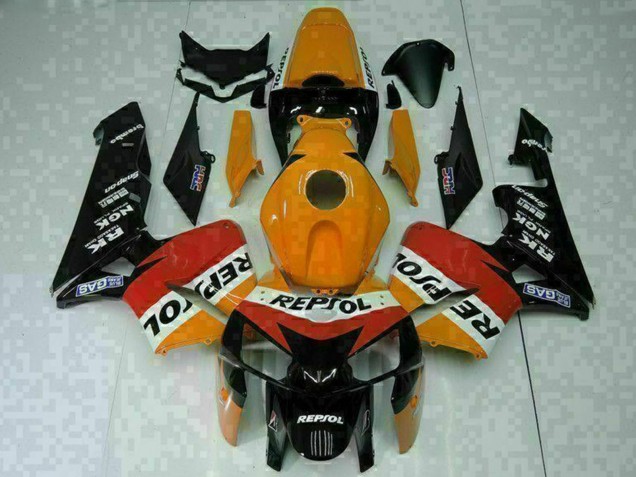 Carenado Moto Honda CBR600RR 2005-2006 - Naranja Blanco Rojo Negro Repsol