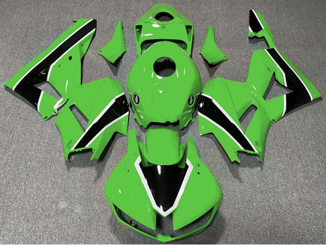 Carenados Moto Honda CBR600RR 2013-2023 - Verde Blanco Negro Brillante