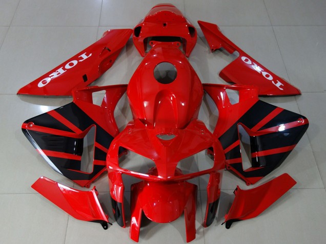 Carenados Moto Honda CBR600RR 2005-2006 - Rojo Brillante Negro