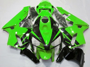 Carenados Moto Honda CBR600RR 2005-2006 - Verde Negro Brillante Diseño