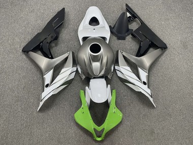 Carenados Moto Honda CBR600RR 2007-2008 - Plata Blanco Verde Negro Brillante