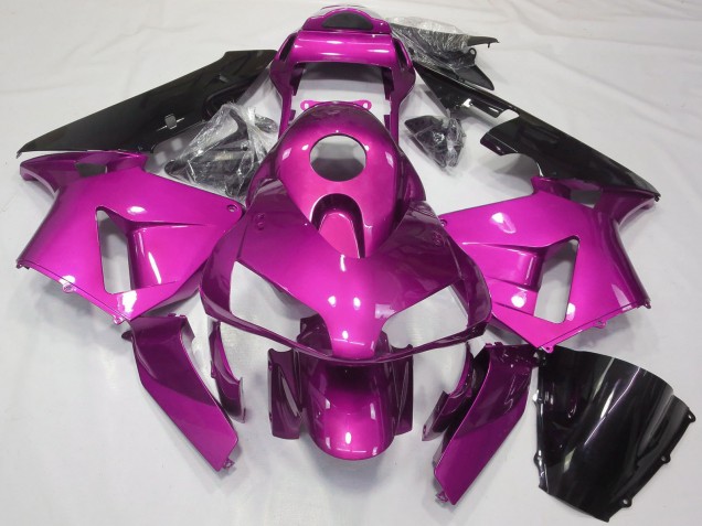 Carenados Moto Honda CBR600RR 2003-2004 - Hot Rosa Negro Brillante
