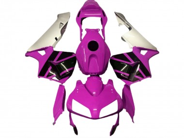 Carenados Moto Honda CBR600RR 2003-2004 - Plata Hot Rosa Negro Brillante