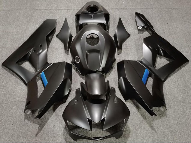 Carenados Moto Honda CBR600RR 2013-2023 - Negro Mate Azul Claro