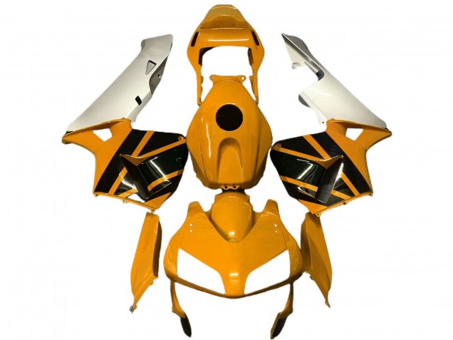 Carenados Moto Honda CBR600RR 2003-2004 - Plata Mustard Amarillo Negro Brillante