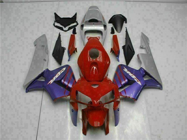 Carenado Moto Honda CBR600RR 2005-2006 - Rojo Púrpura Gris