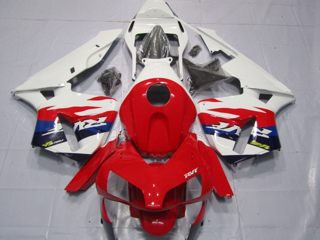 Carenados Moto Honda CBR600RR 2003-2004 - Blanco Rojo Azul RVF Estilo