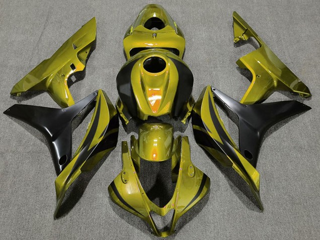 Carenados Moto Honda CBR600RR 2007-2008 - Oro Negro Mate OEM Estilo