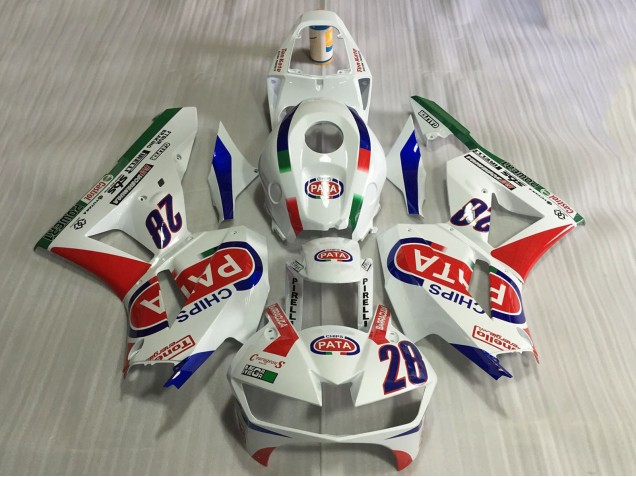 Carenados Moto Honda CBR600RR 2013-2023 - Blanco Rojo Azul Pata 28
